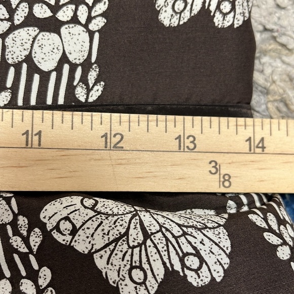 3/$15 Tracy Reese Silk Dress Butterfly Strapless Fit & Flare Midi Print Size 4 - Picture 7 of 8